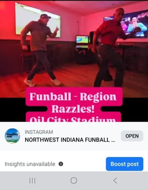 Funball Region Razzles at Oil City Stadium — dancers under pink and red lights